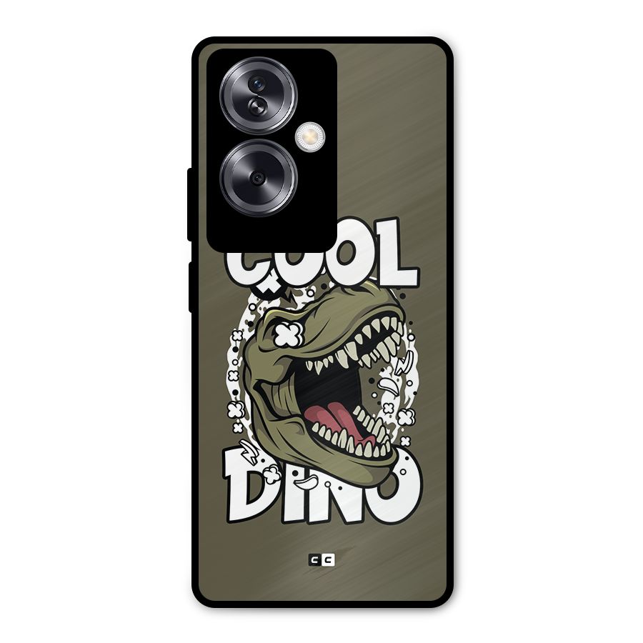 Cool Dino Metal Back Case for Oppo A79 5G