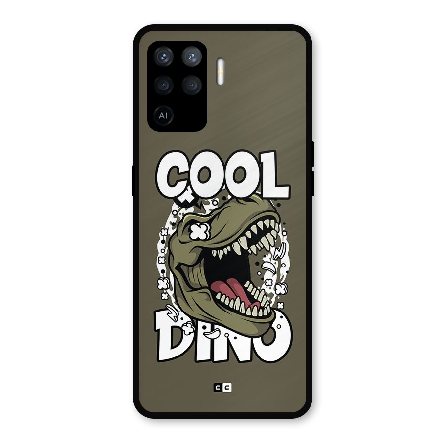Cool Dino Metal Back Case for Oppo F19 Pro
