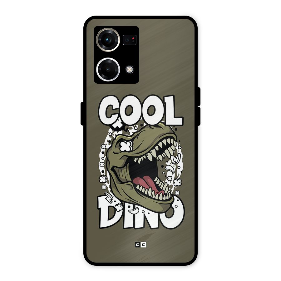 Cool Dino Metal Back Case for Oppo F21 Pro 4G