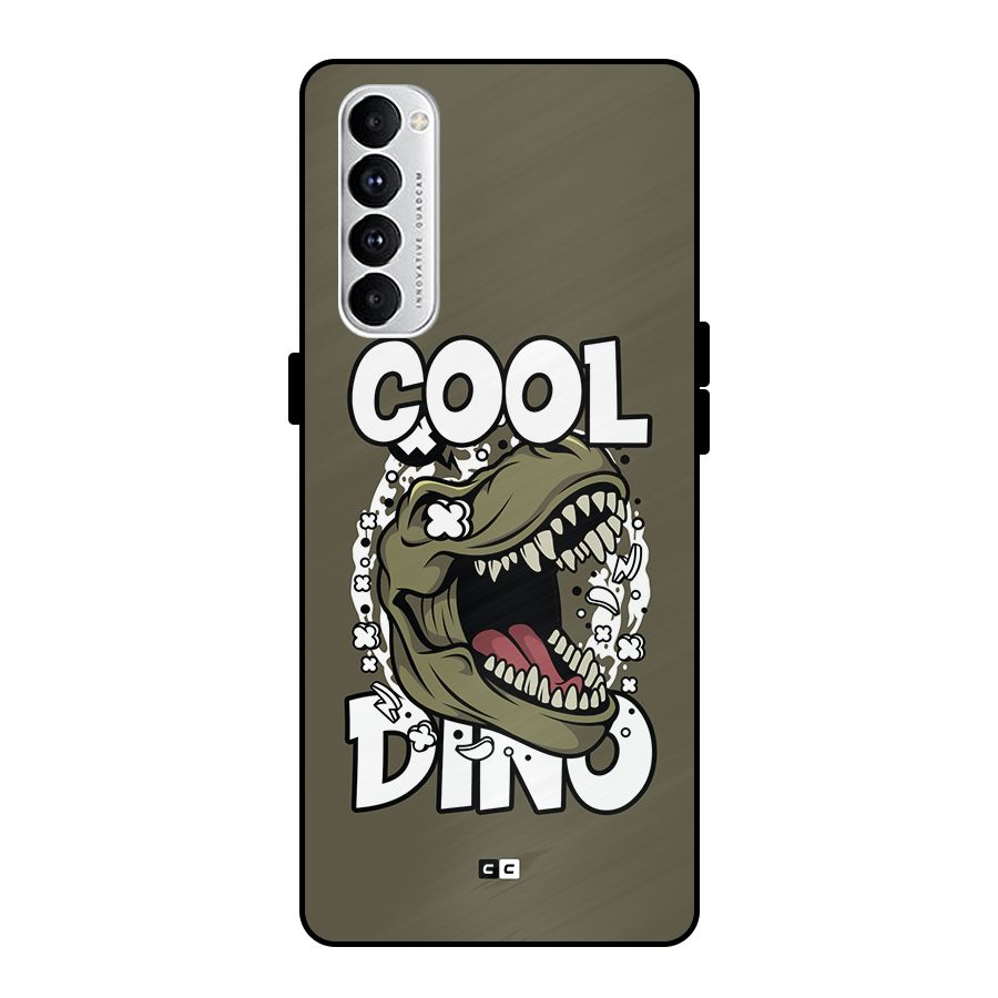 Cool Dino Metal Back Case for Oppo Reno4 Pro