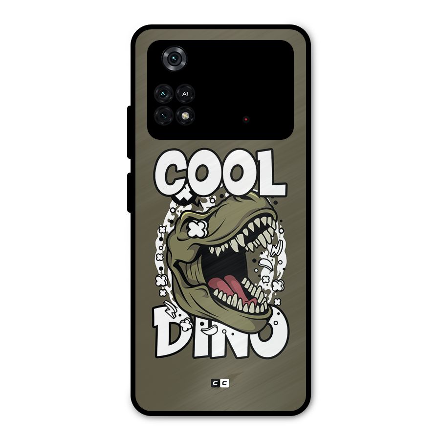 Cool Dino Metal Back Case for Poco M4 Pro 4G