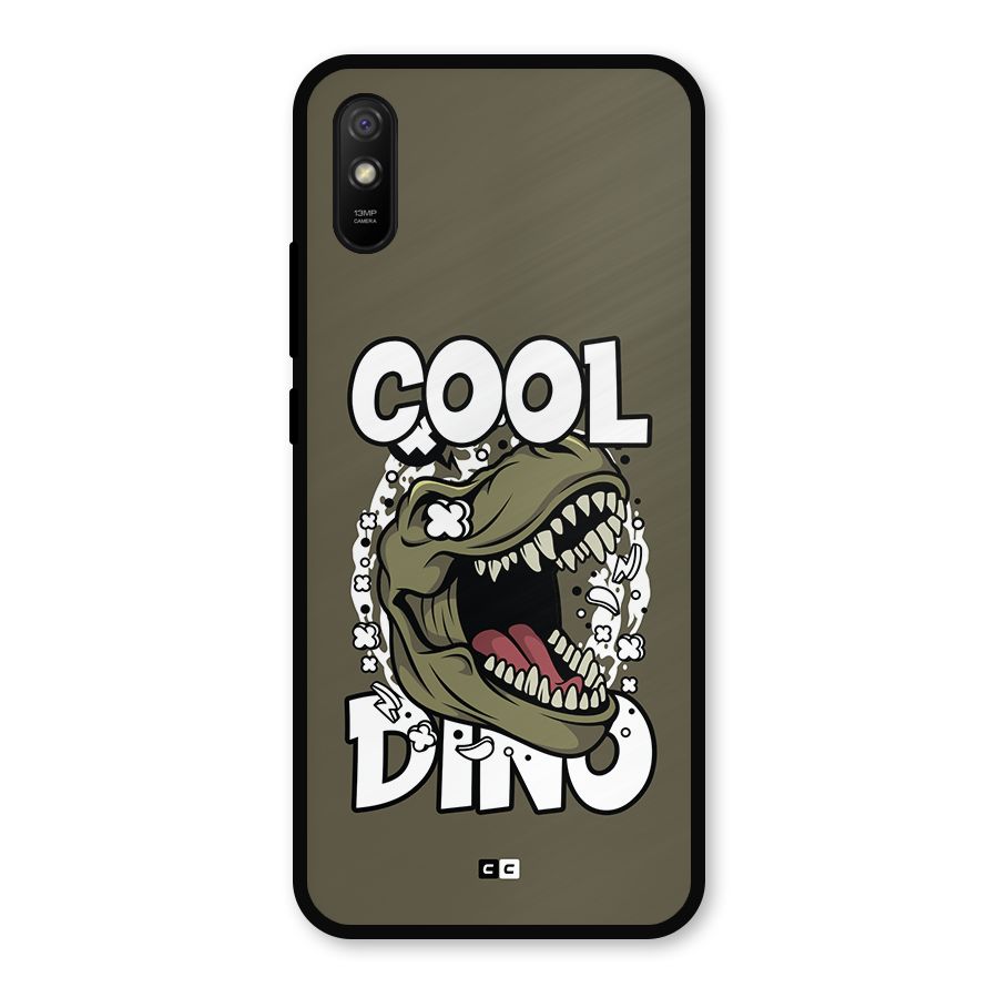 Cool Dino Metal Back Case for Redmi 9a