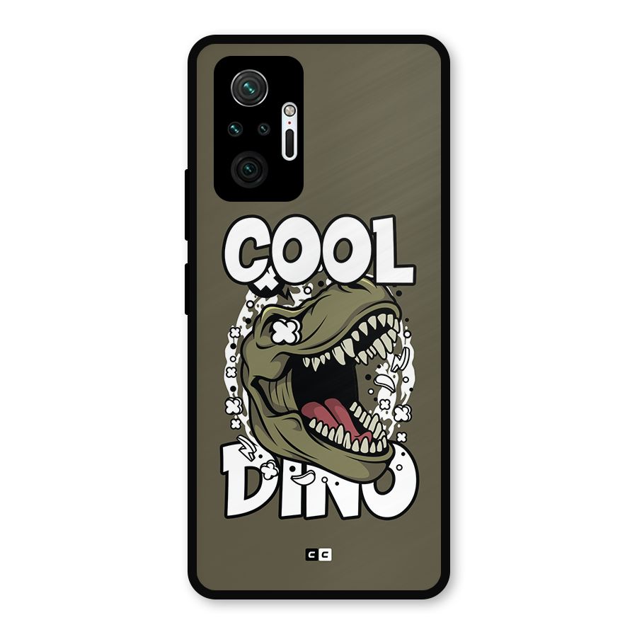 Cool Dino Metal Back Case for Redmi Note 10 Pro