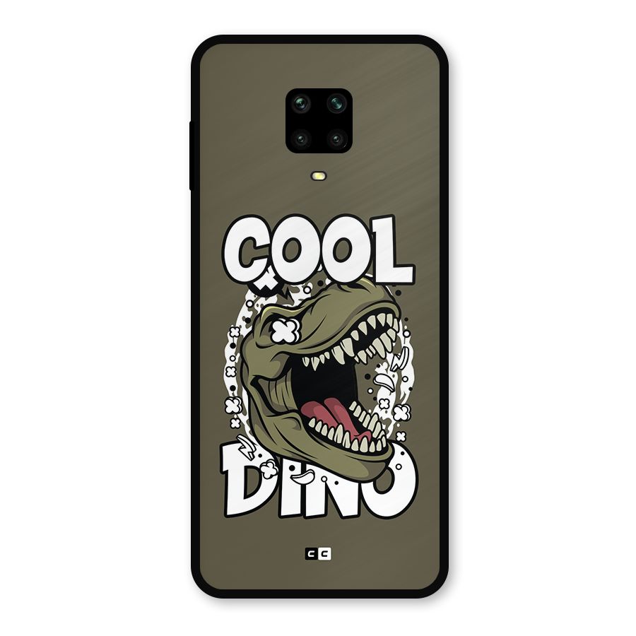 Cool Dino Metal Back Case for Redmi Note 9 Pro Max