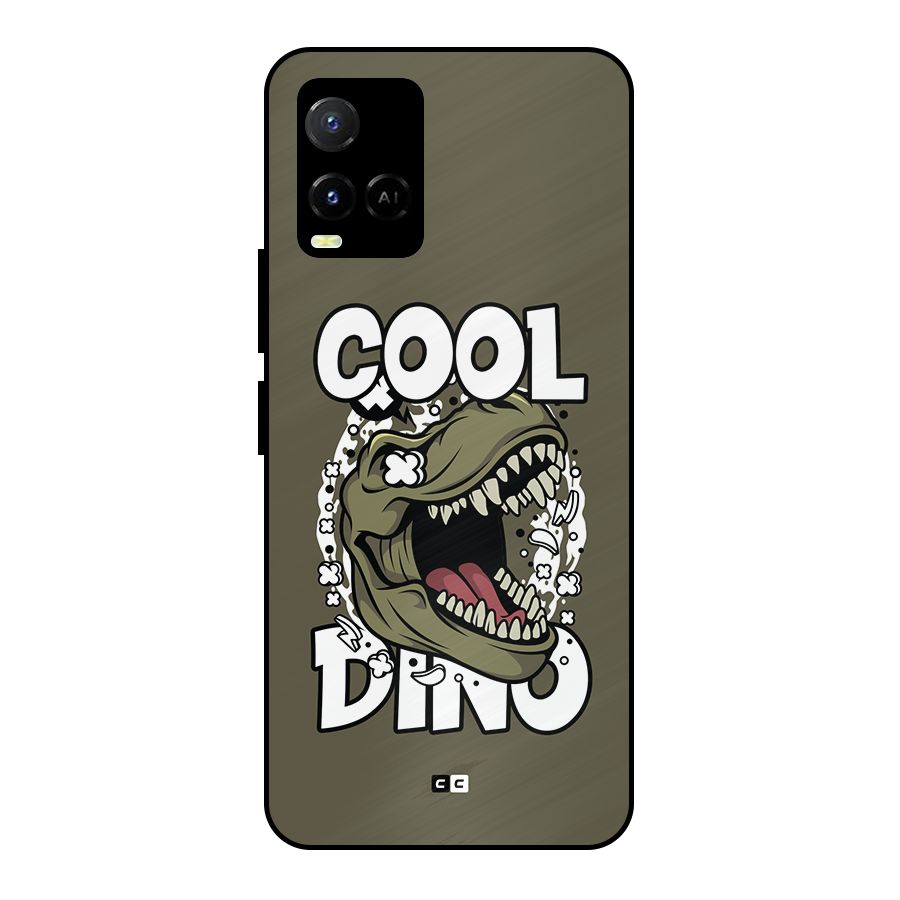 Cool Dino Metal Back Case for Vivo Y33s