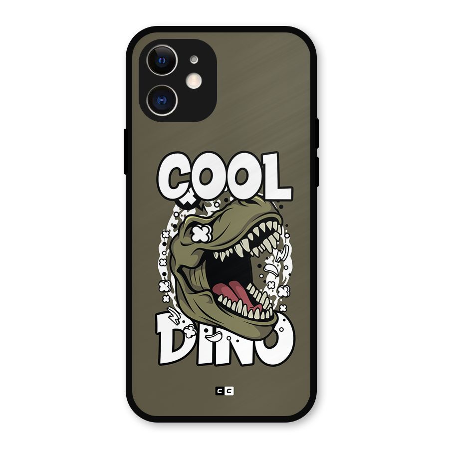 Cool Dino Metal Back Case for iPhone 12