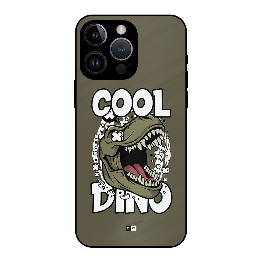 Cool Dino Metal Back Case for iPhone 14 Pro Max