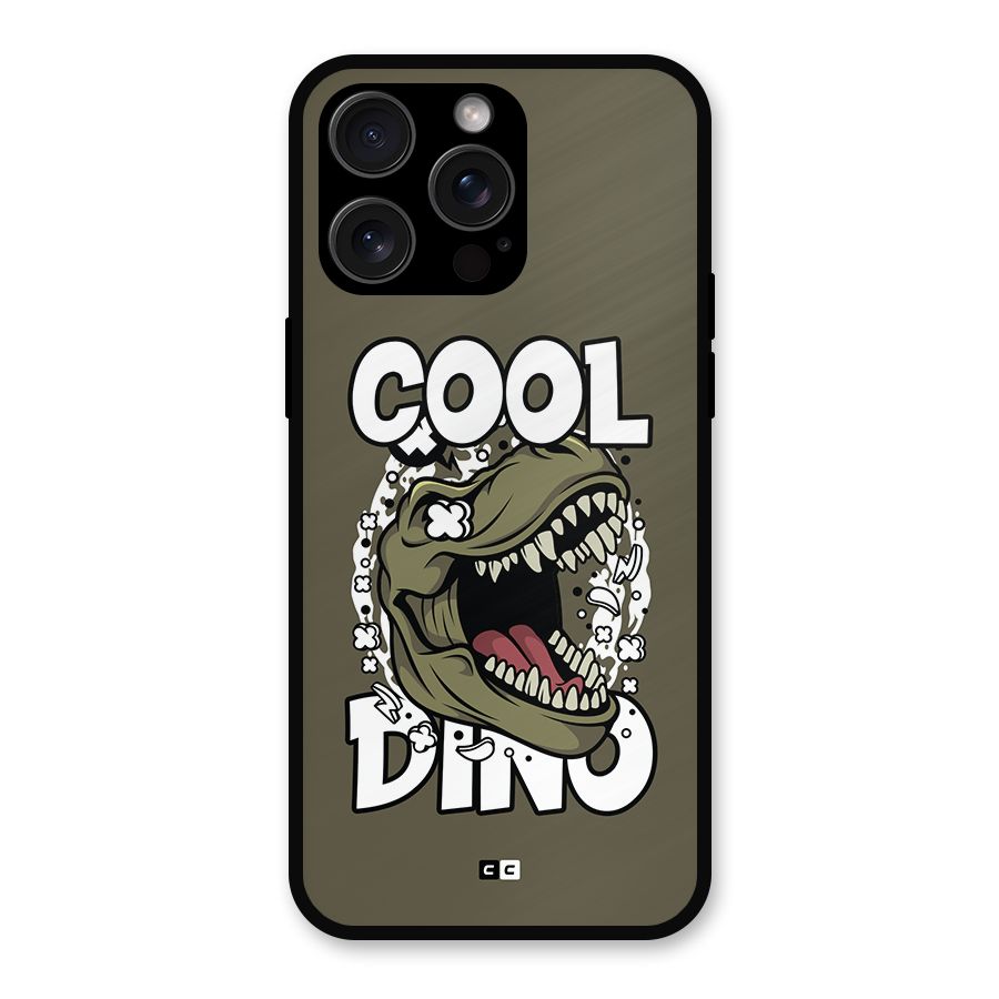 Cool Dino Metal Back Case for iPhone 15 Pro Max