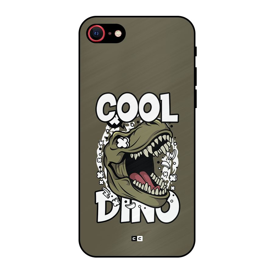 Cool Dino Metal Back Case for iPhone SE 2020