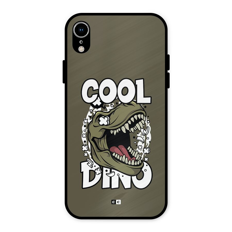 Cool Dino Metal Back Case for iPhone XR