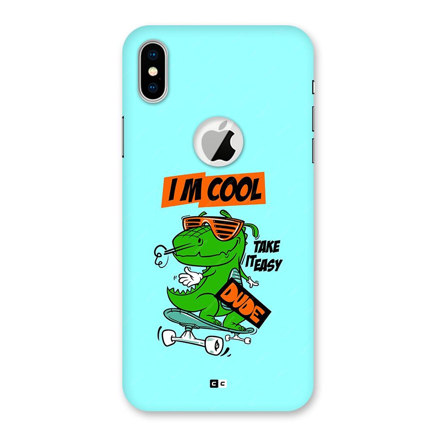 Cool Dude Back Case for iPhone XS Logo Cut