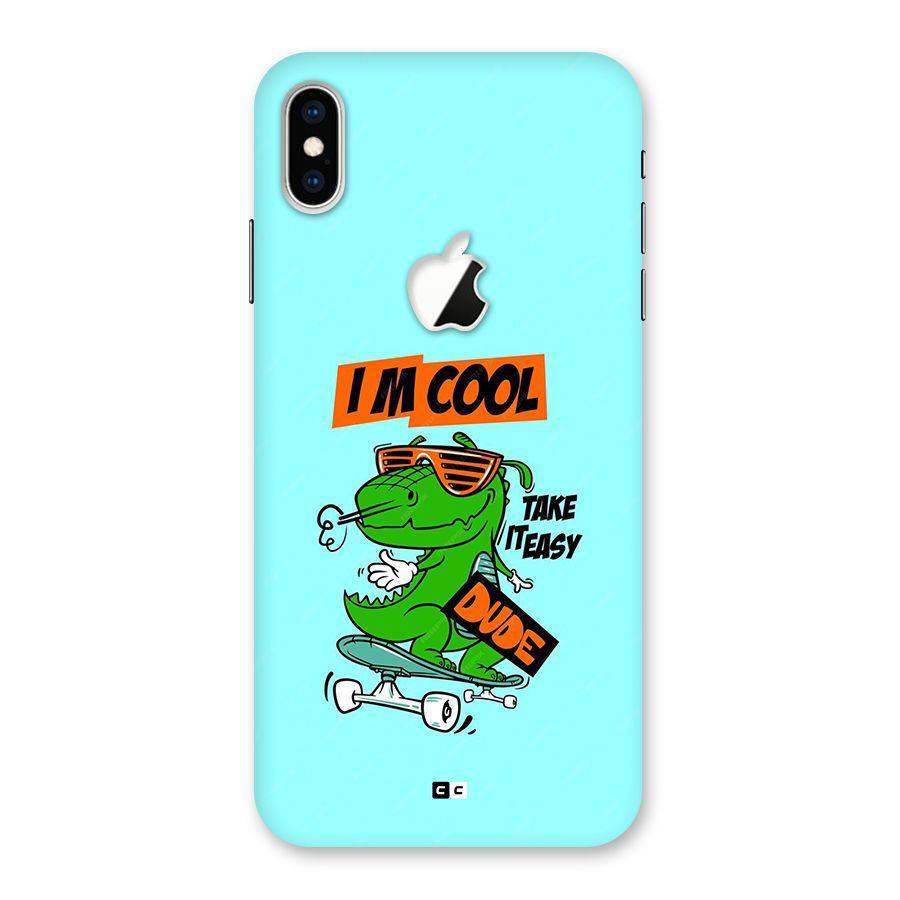 Cool Dude Back Case for iPhone XS Max Apple Cut