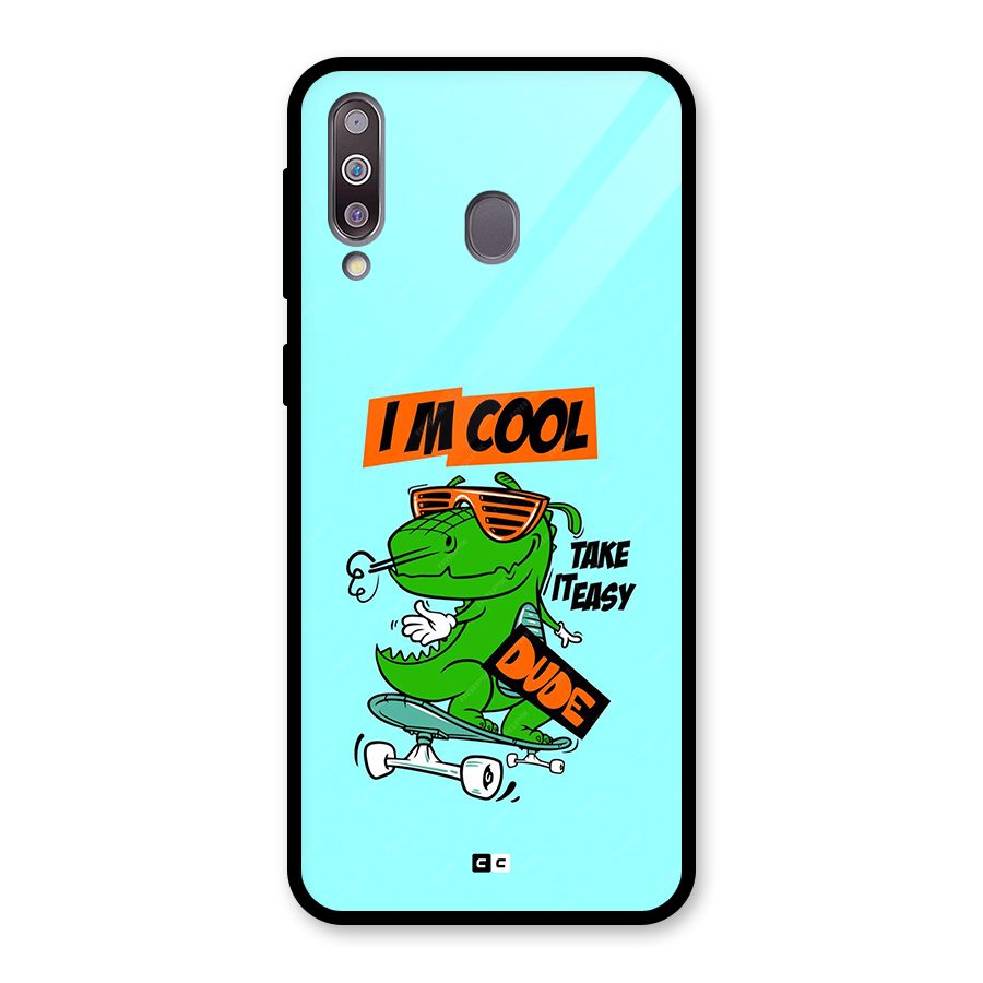 Cool Dude Glass Back Case for Galaxy M30