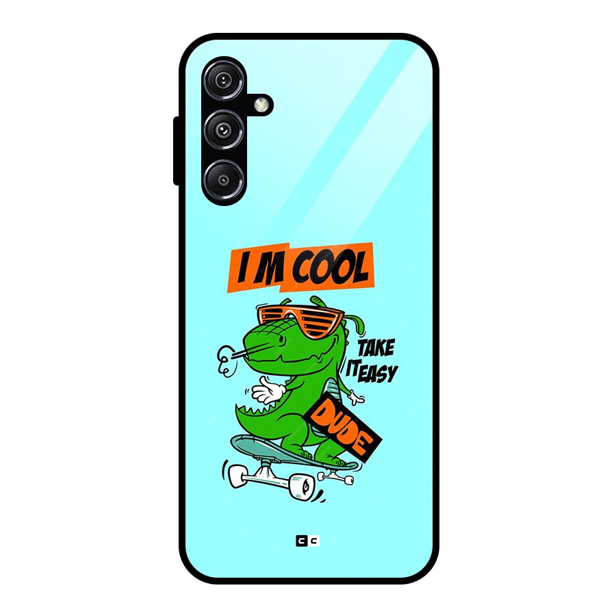 Cool Dude Glass Back Case for Galaxy M34 5G