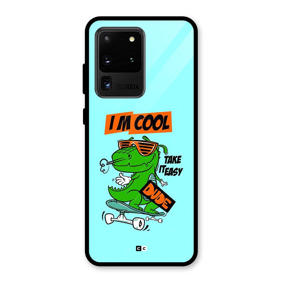 Cool Dude Glass Back Case for Galaxy S20 Ultra