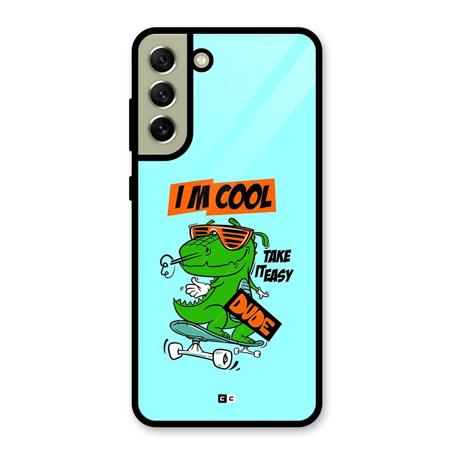 Cool Dude Glass Back Case for Galaxy S21 FE 5G