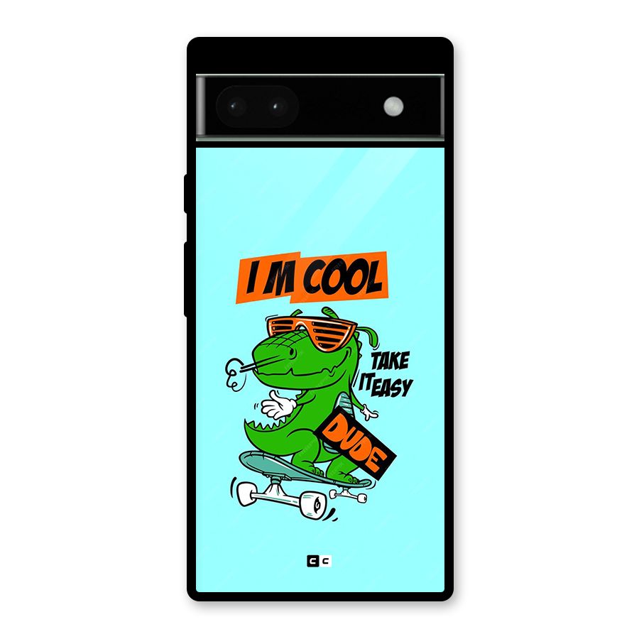 Cool Dude Glass Back Case for Google Pixel 6a
