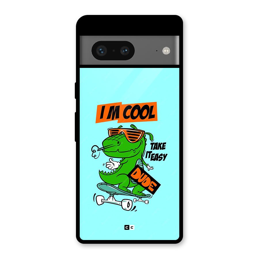Cool Dude Glass Back Case for Google Pixel 7