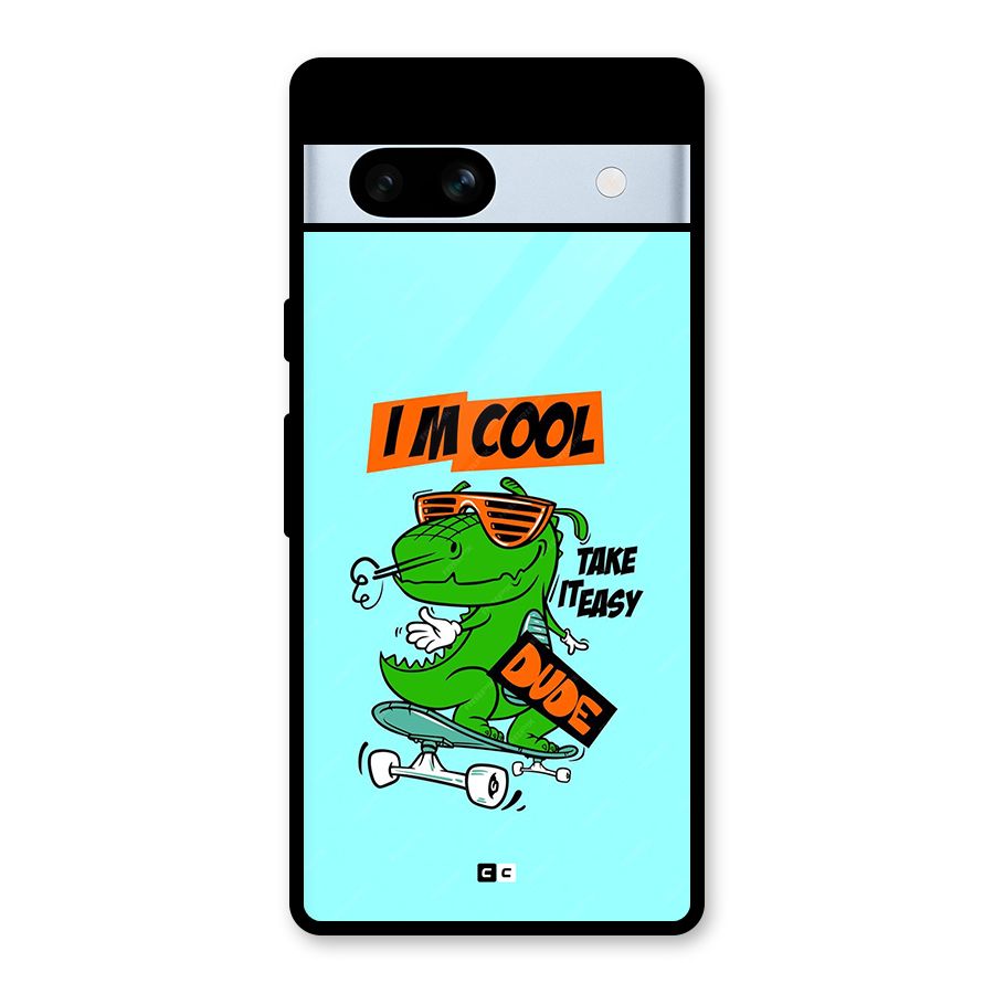 Cool Dude Glass Back Case for Google Pixel 7a
