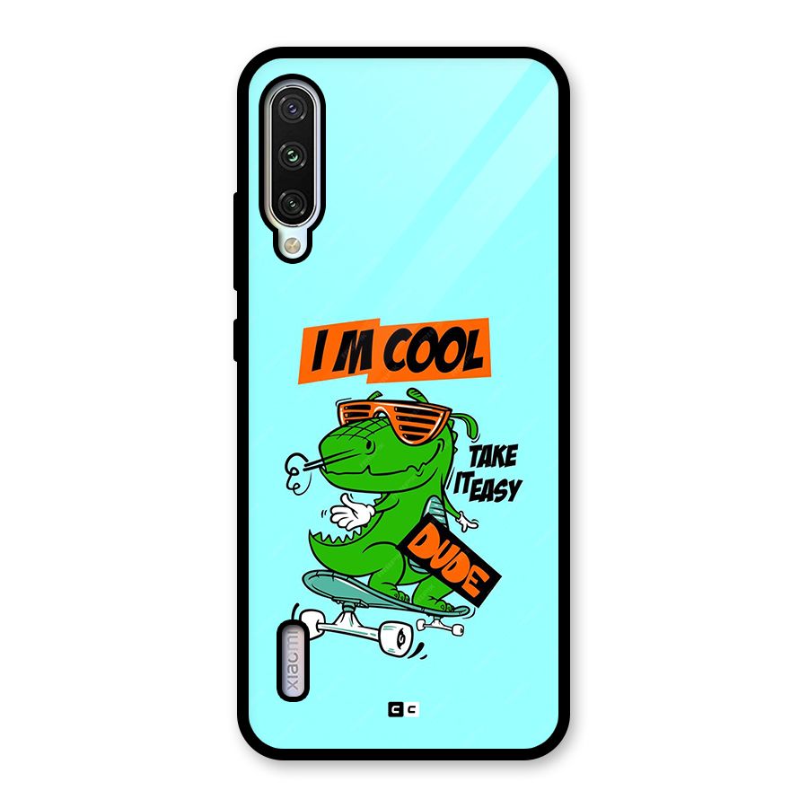 Cool Dude Glass Back Case for Mi A3