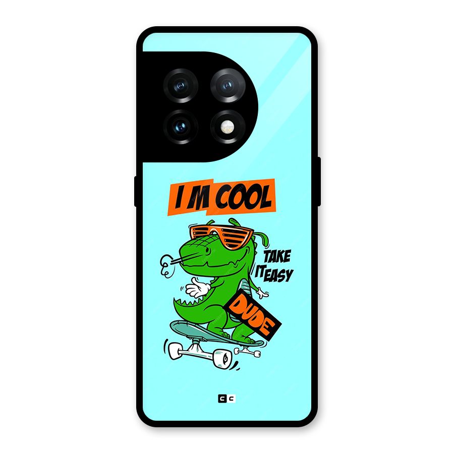 Cool Dude Glass Back Case for OnePlus 11