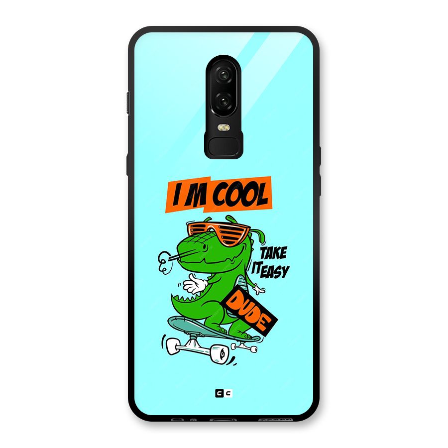 Cool Dude Glass Back Case for OnePlus 6