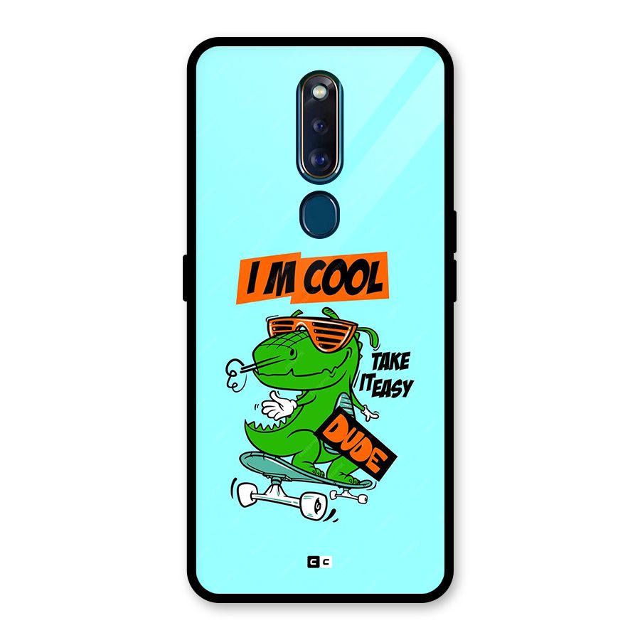Cool Dude Glass Back Case for Oppo F11 Pro