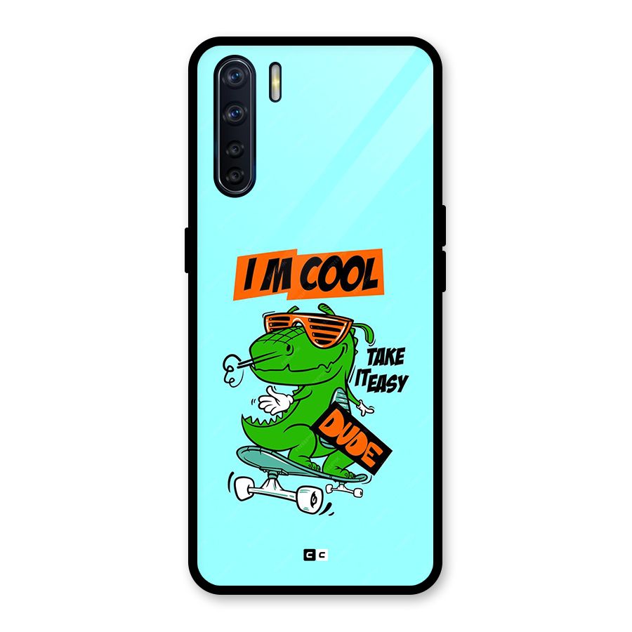 Cool Dude Glass Back Case for Oppo F15