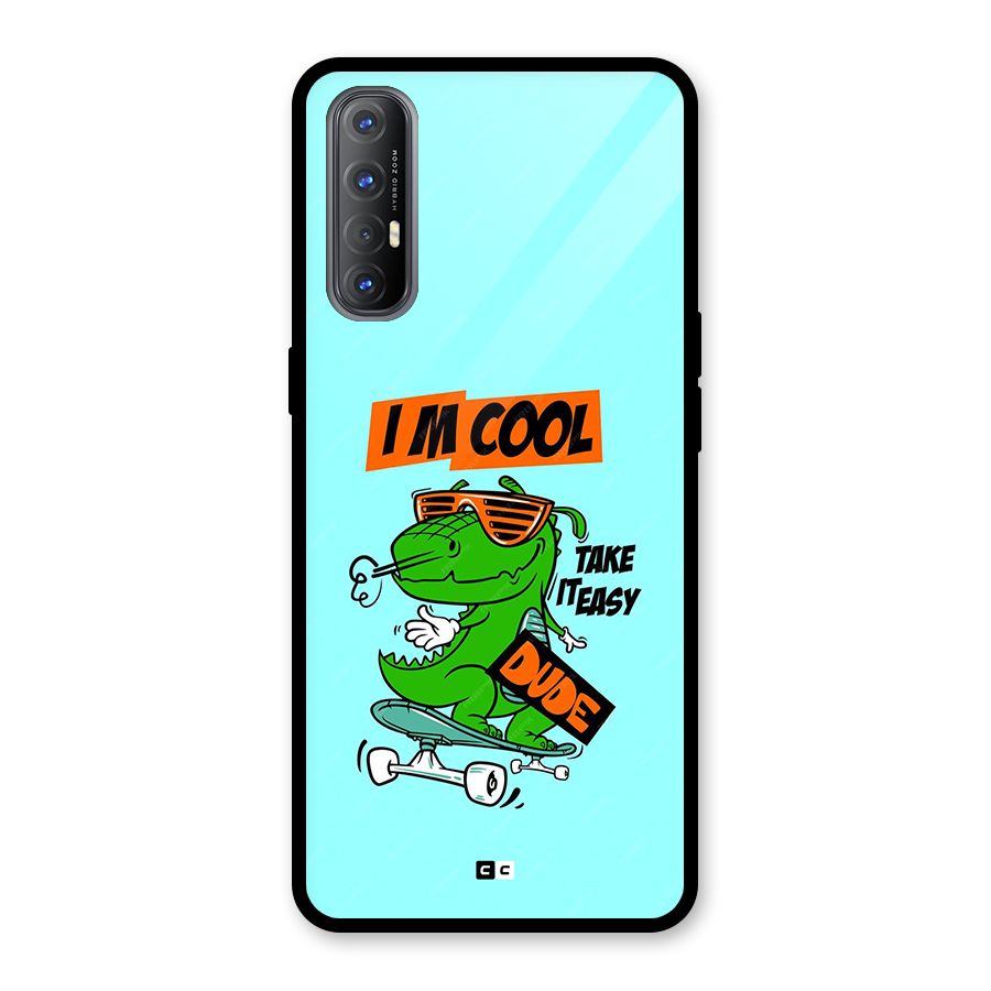 Cool Dude Glass Back Case for Oppo Reno3 Pro