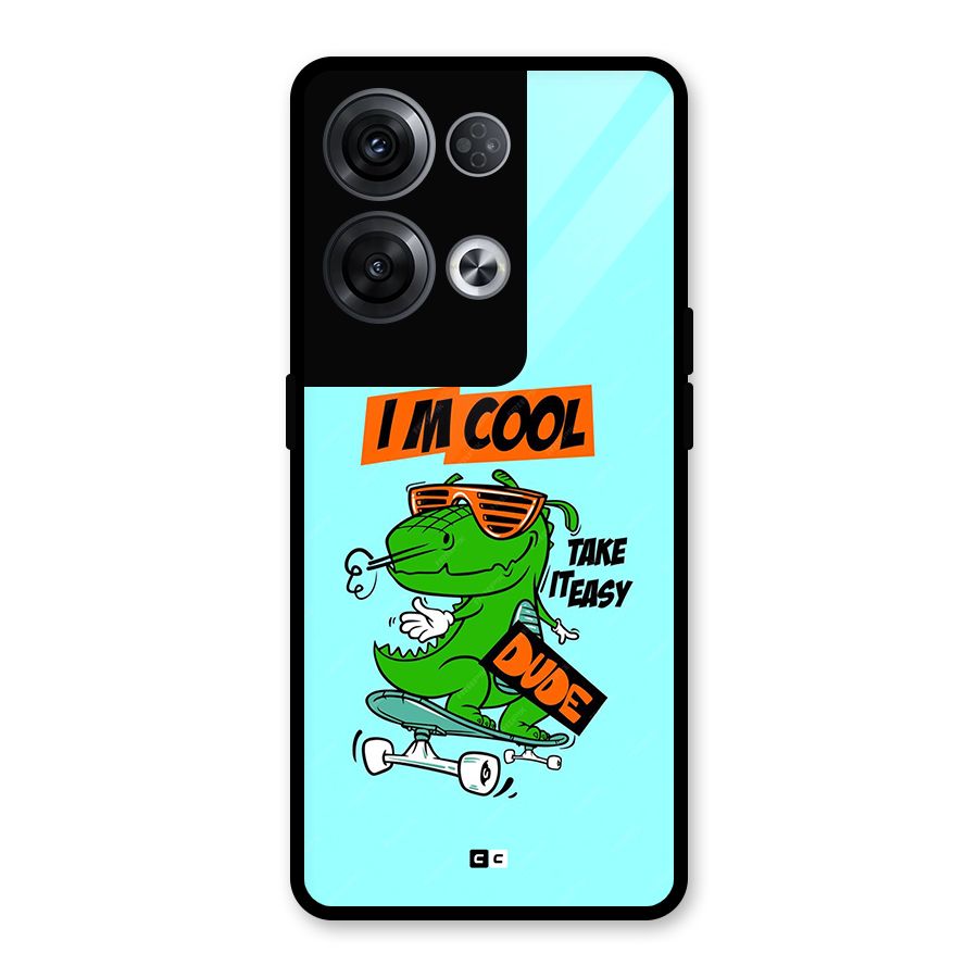 Cool Dude Glass Back Case for Oppo Reno8 Pro 5G