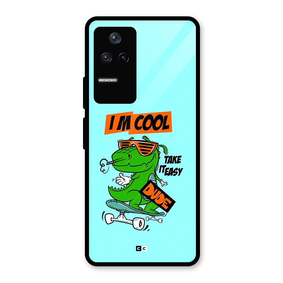 Cool Dude Glass Back Case for Poco F4 5G