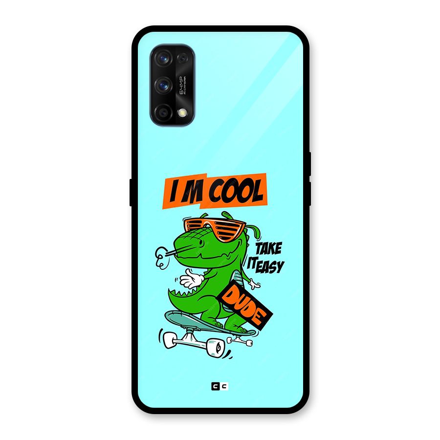 Cool Dude Glass Back Case for Realme 7 Pro
