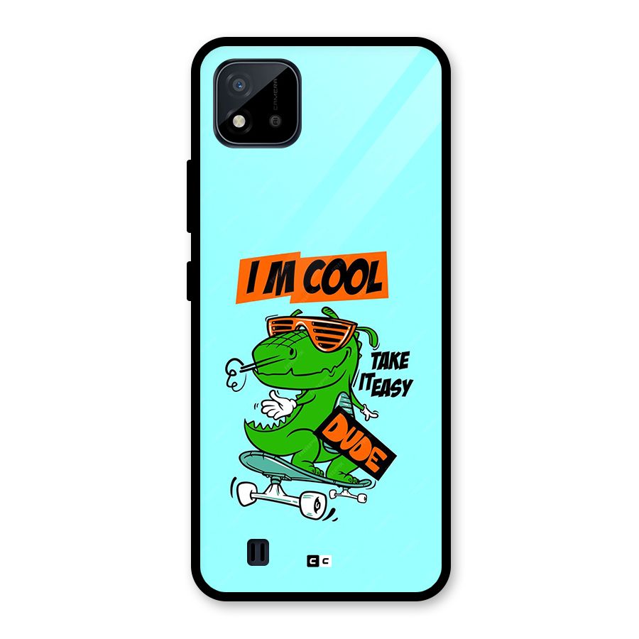 Cool Dude Glass Back Case for Realme C11 2021
