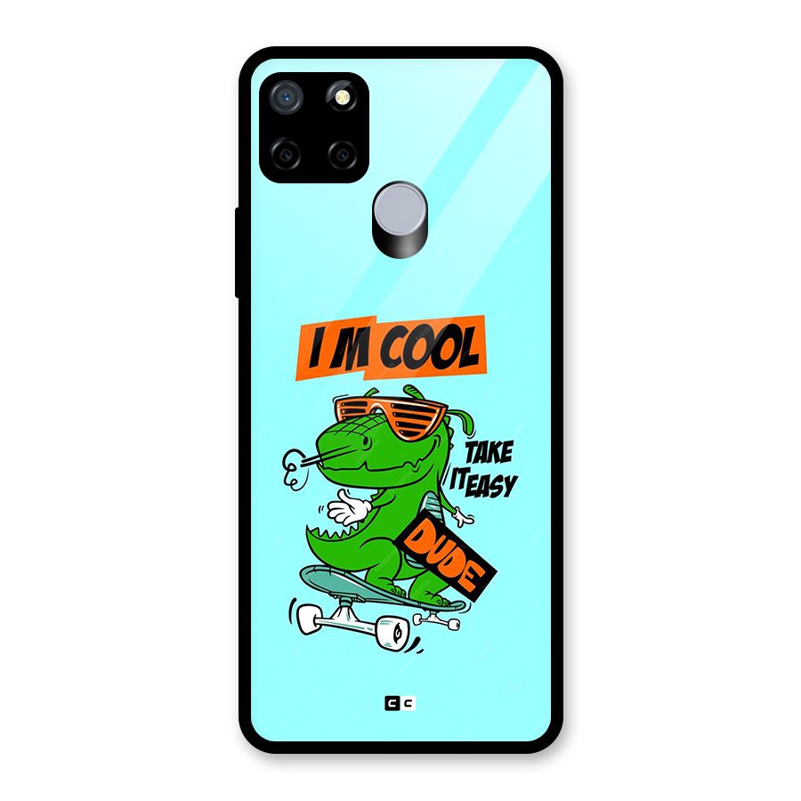 Cool Dude Glass Back Case for Realme C12