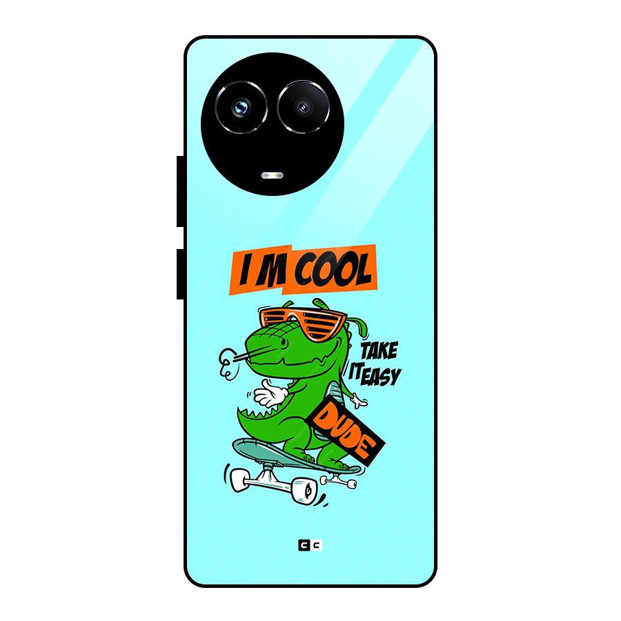 Cool Dude Glass Back Case for Realme Narzo 60X
