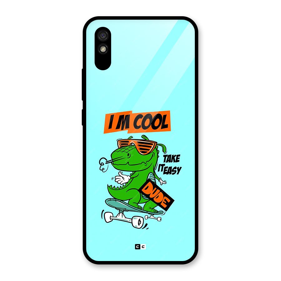 Cool Dude Glass Back Case for Redmi 9A