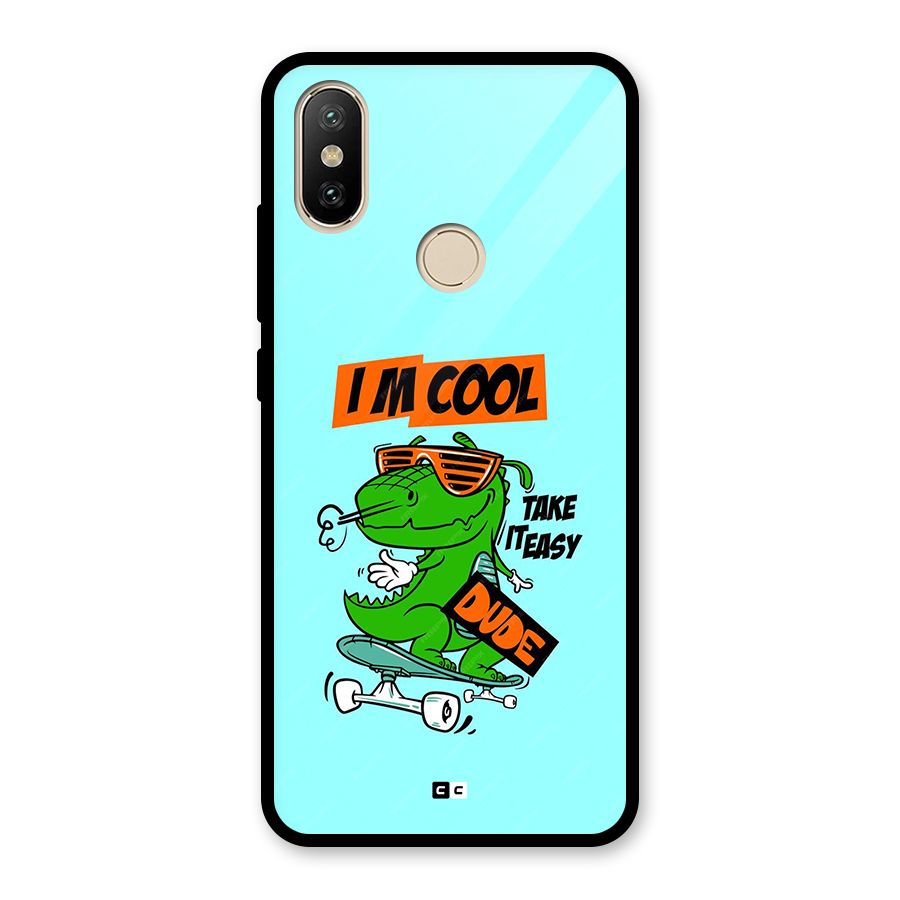 Cool Dude Glass Back Case for Redmi A2