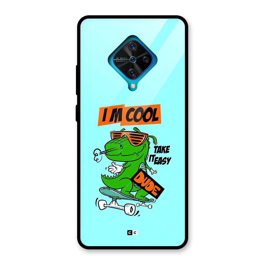 Cool Dude Glass Back Case for Vivo S1 Pro