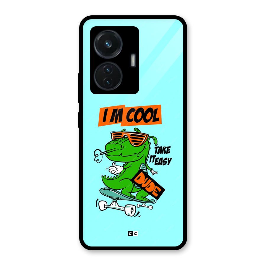 Cool Dude Glass Back Case for Vivo T1 44W