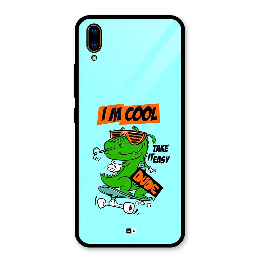 Cool Dude Glass Back Case for Vivo V11 Pro