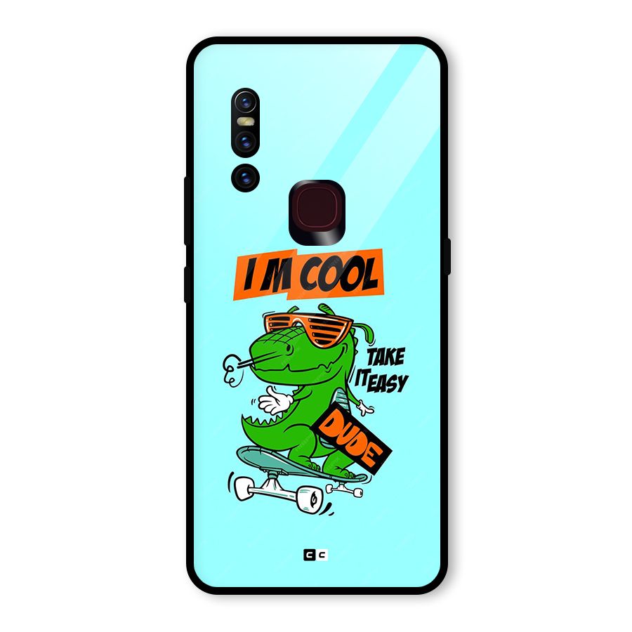 Cool Dude Glass Back Case for Vivo V15