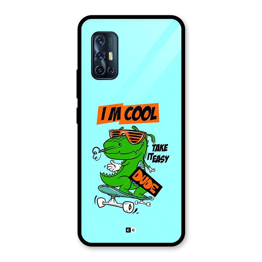 Cool Dude Glass Back Case for Vivo V17
