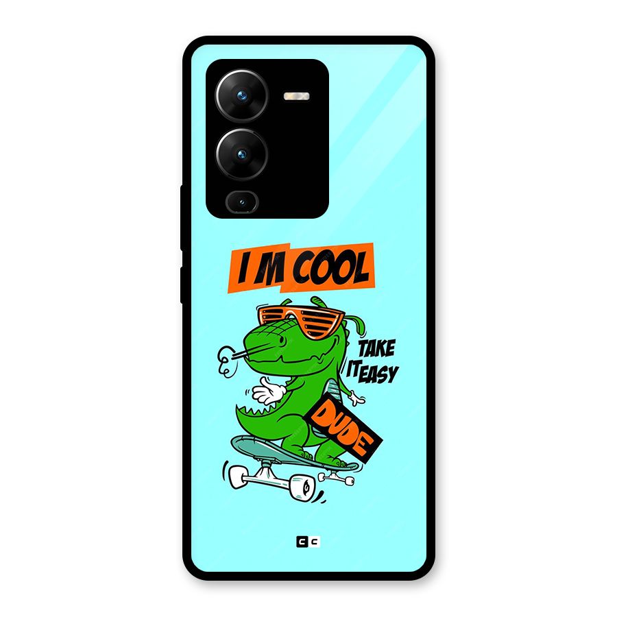 Cool Dude Glass Back Case for Vivo V25 Pro