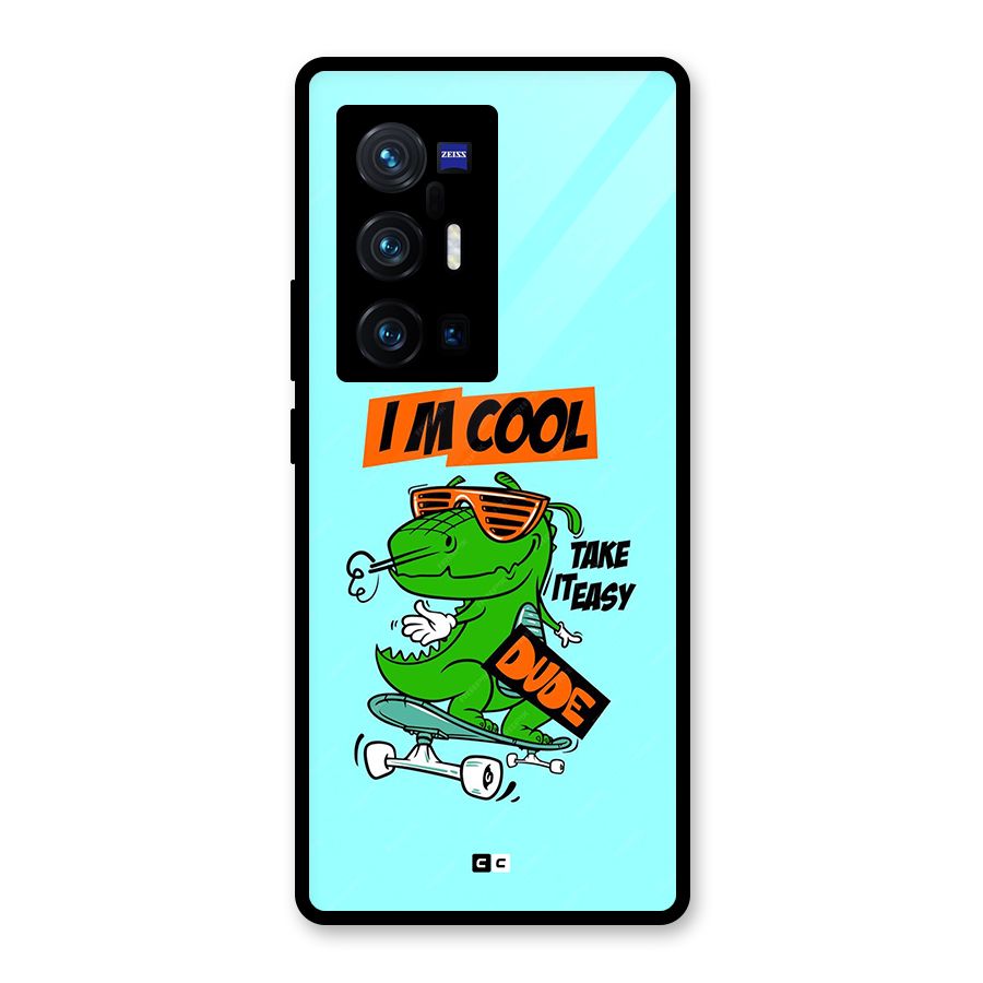 Cool Dude Glass Back Case for Vivo X70 Pro Plus