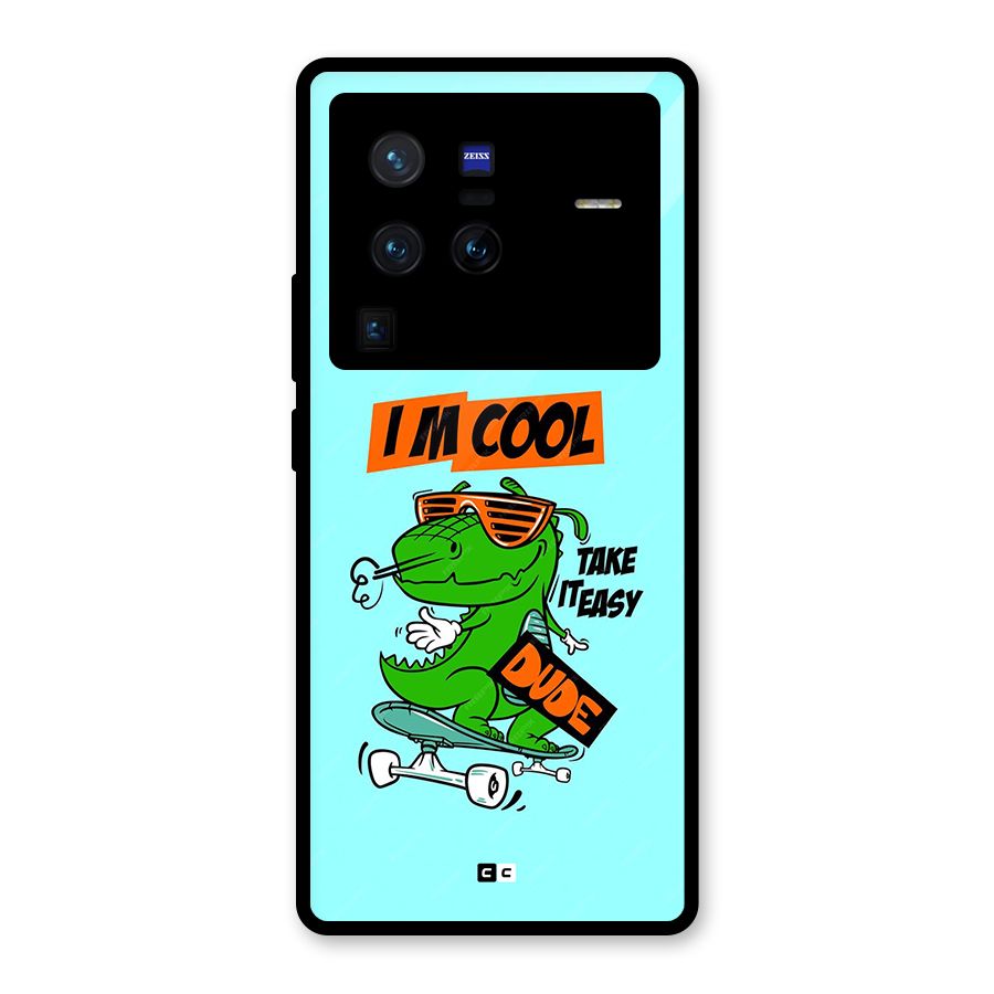 Cool Dude Glass Back Case for Vivo X80 Pro
