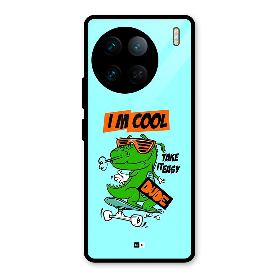 Cool Dude Glass Back Case for Vivo X90 Pro