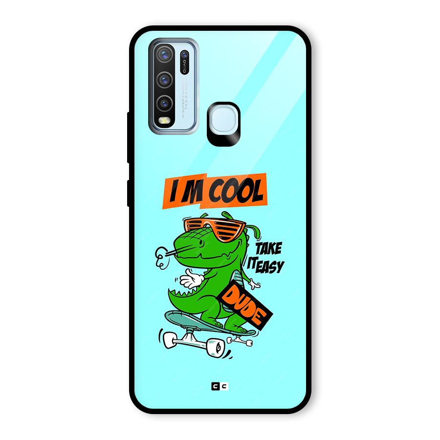 Cool Dude Glass Back Case for Vivo Y30