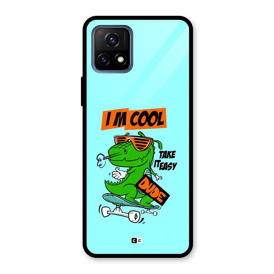 Cool Dude Glass Back Case for Vivo Y72 5G
