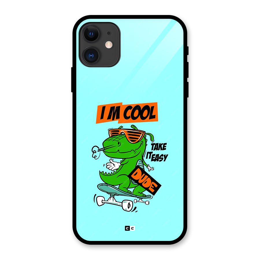Cool Dude Glass Back Case for iPhone 11
