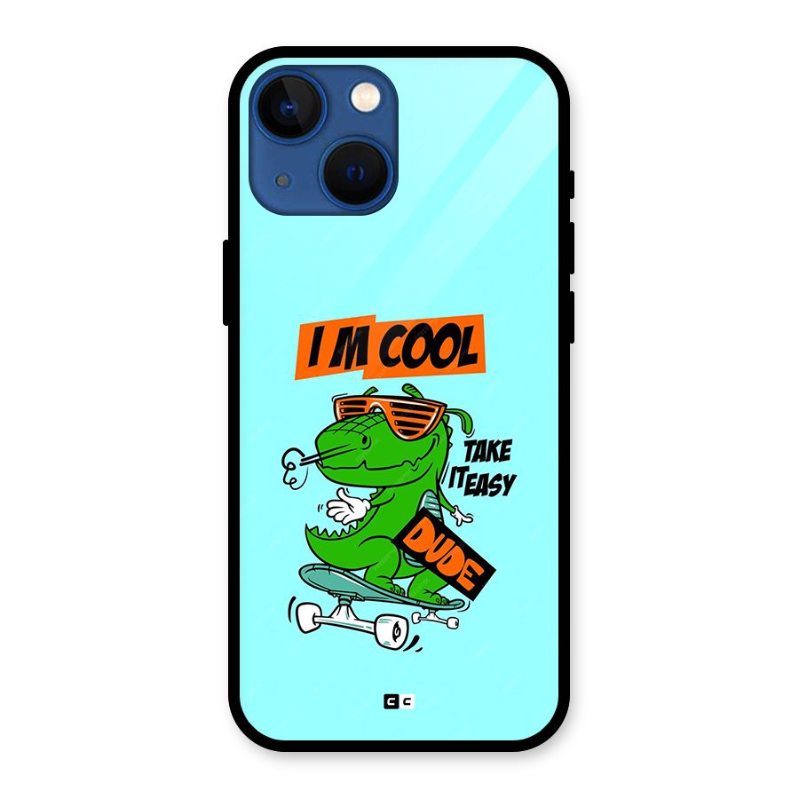 Cool Dude Glass Back Case for iPhone 13 Mini